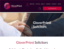 Tablet Screenshot of gloverpriest.com